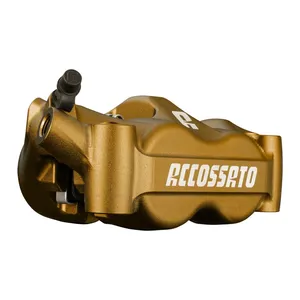 Pinza de freno radial Monoblock Accossato de 100 mm izquierda. Dorada
