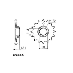 Piñón delantero JT 577.15