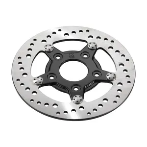 Disco de freno delantero izquierdo K-Tech 8.5" acero inoxidable, centro negro