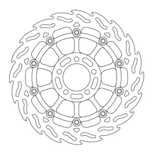 Rotor de freno flotante serie Flame de Moto-Master