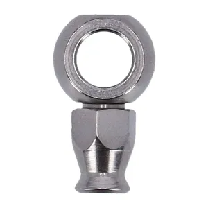 Goodridge, racor banjo de cuello corto de 3/8" (10mm). Acero inoxidable