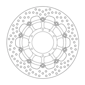 Rotor de freno flotante serie Halo de Moto-Master