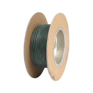 NAMZ, cable en carrete. 18 AWG, 100 pies. Gris con raya verde