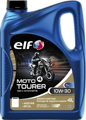 Frasco de aceite sintético 10W-30 para motocicletas 4 tiempos marca Tourer SL