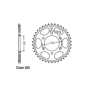 Piñón trasero JT 1489.43