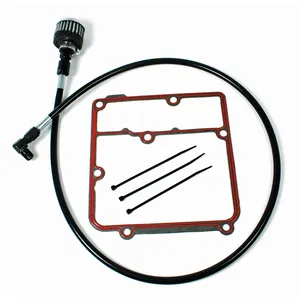 Kit de respiradero del depósito de aceite Feuling. Negro. Dyna