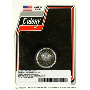 Colony, tapa de filtro de gasolina. Estilo 42-65. Zinc