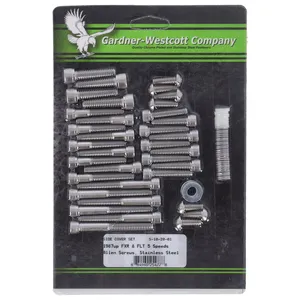 Kit de montaje de tapa lateral Big Twin, allen de acero inoxidable