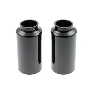 Cult-Werk, kit de cubiertas de tubo inferior de horquilla de 2 piezas. Negro brillante