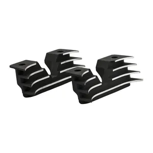 Juego de cubiertas para puente de pernos de culata. Aletadas, negro