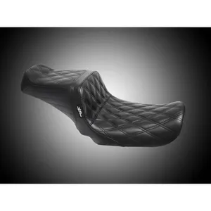 LePera, asiento 2-up TailWhip. Puntada Double Diamond. Negro
