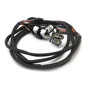 Kit de interruptores de manillar y cableado. Crucero. Cromado