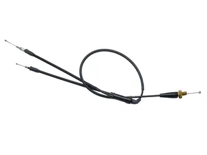 Cable de acelerador metálico con fundas protectoras para motocicleta