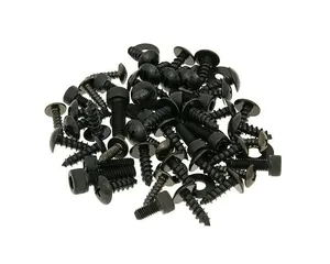 Juego de tornillos metálicos para el carenado de una motocicleta Harley-Davidson