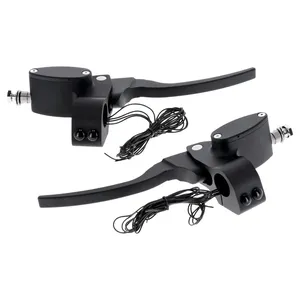 Kit de controles de manillar personalizado hidr. Embrague. Negro mate