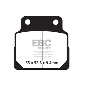 Pastillas de freno EBC Orgánicas