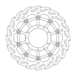 Rotor de freno flotante serie Flame de Moto-Master