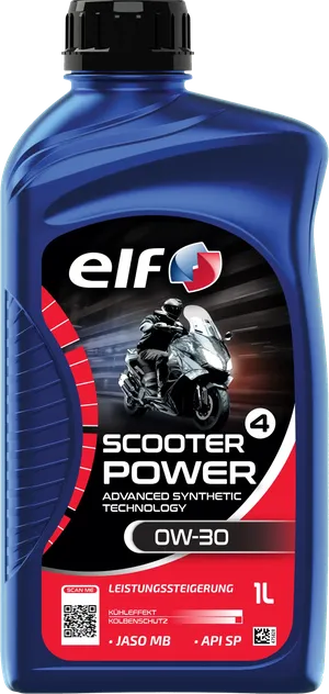 Frasco de aceite Scooter 4 Power 0W-30 ADV SYN