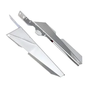 Juego de deflector de viento. Cromado