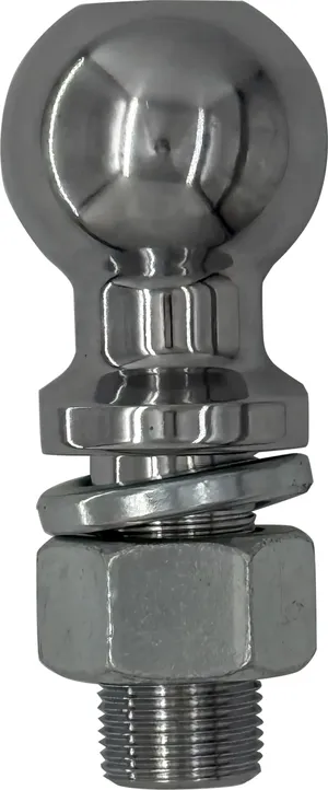 Bola de enganche cromada para moto