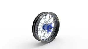 Rueda Elite de motocicleta custom americana con acabado metálico