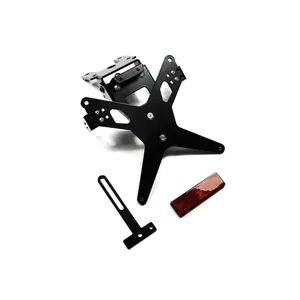 Soporte de matrícula Zieger X-Line negro