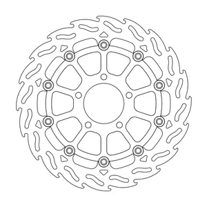 Rotor de freno flotante serie Flame de Moto-Master