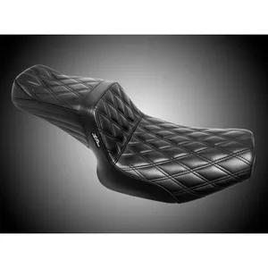 LePera, asiento 2-up TailWhip. Puntada Double Diamond. Negro
