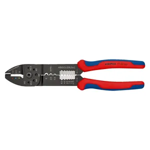 Knipex, alicates de crimpado. 240mm de largo, 300 gramos