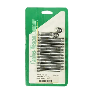 GW, kit de pernos para caja de balancines Sportster. Cabeza Allen, cromado