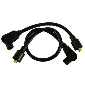 Juego de cables de bujía Taylor, 8mm núcleo metálico. Negro