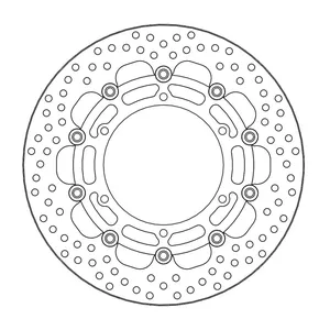 Rotor de freno flotante serie Halo de Moto-Master