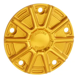 Arlen Ness, tapa de punto de calibre 10. Dorado <span style="color: red;font-size: 0,5em">- PEDIDO ESPECIAL -</span>