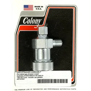 Colony, filtro de gasolina. Zinc