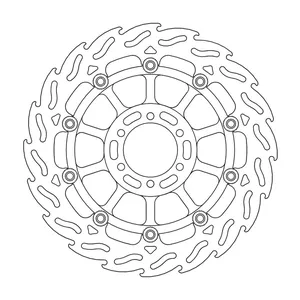 Rotor de freno flotante serie Flame de Moto-Master