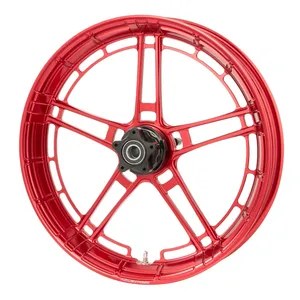 Arlen Ness, llanta fatline 21 x 3.5". Rojo