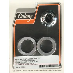 Colonia, kit de tuerca y espaciador de eje V-Rod