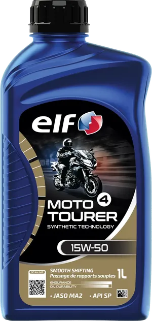 Frasco de aceite sintético para motocicleta 15W-50 SYN TECH