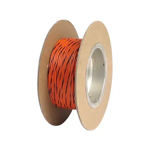 NAMZ, cable en carrete. 18 calibre, 100 pies. Naranja con raya negra