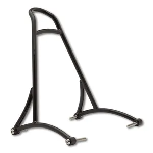 Burly, barra trasera. 13" negro, sin almohadilla de respaldo