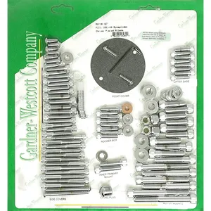 Juego de tornillos de motor, allen cromado