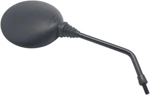Espejo retrovisor universal con marca E montado en manillar de motocicleta
