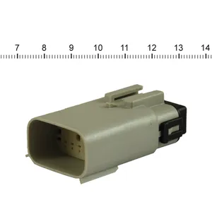 NAMZ, conector Molex MX-150. Gris, macho, 12 pines
