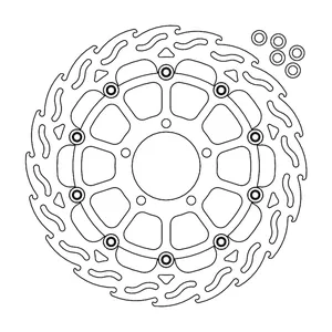 Rotor de freno flotante serie Flame de Moto-Master
