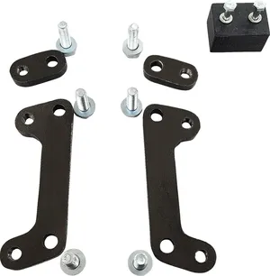 Par de elevadores de plataforma metálicos para motocicleta