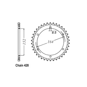 Piñón trasero JT 1839.56