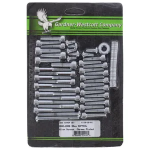Kit de montaje de tapa lateral Big Twin, hexagonal <span style="color: red;font-size: 0,5em">- PEDIDO ESPECIAL -</span>
