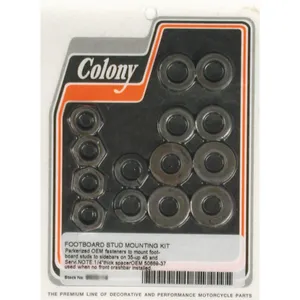 Colony, kit de montaje de pernos para estribo. Negro