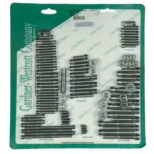Juego de tornillos del motor, acero inoxidable pulido con cabeza Allen