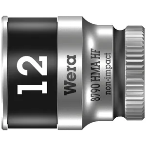Llave de vaso Wera Zyklop 1/4" con función de retención - Métrica 12.0